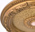 Golden Leaf Chandelier Ceiling Medallion 24 Inch Diameter Close Up Image