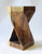 Millennium Suar Twisted Wood Stool Table 22 To 24H In Close Up Image